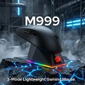 REDRAGON KING ULTRA M999 Wireless Gaming Mouse | 45,000 DPI with Magnetic RGB Charging Dock