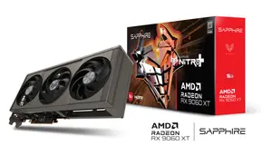 SAPPHIRE NITRO+ Radeon RX 9060 XT OC 16GB GDDR6 — RDNA 4 | 3320 MHz Boost | TRI-X | ARGB | 182W
