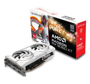 SAPPHIRE PURE Radeon RX 9060 XT OC 16GB GDDR6 — RDNA 4 | 3290 MHz | White | PTM7950 | FSR 4