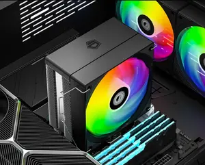 ID Cooling SE-214 XT V2 ARGB Black | 4 Heatpipe | ARGB | AM4/AM5/LGA1851