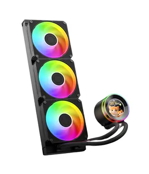 ID-Cooling SL360 V2 Black | 360mm AIO | 2.1" LCD Display | ARGB Fans | LGA2066 Compatible
