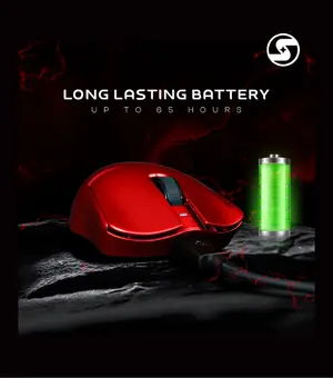 CrystalX NOVA X21 Coco Red Wireless Tri-Mode Gaming Mouse