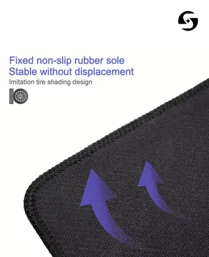 Starship Comfortable Non-Slip Soft Precision Mouse Pad - Black
