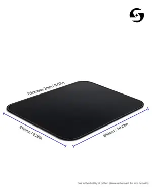 Starship Comfortable Non-Slip Soft Precision Mouse Pad - Black