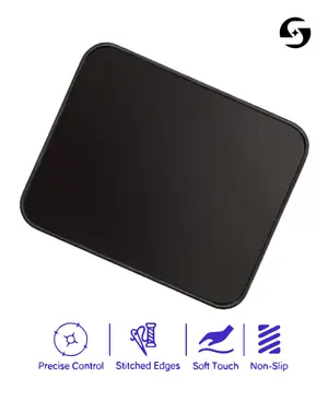 Starship Comfortable Non-Slip Soft Precision Mouse Pad - Black