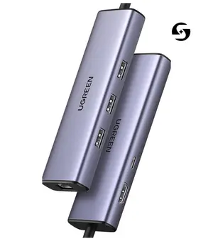 UGREEN Revodok 106 6-in-1 USB-C Hub Docking Station  | 4K HDMI, 100W PD, 5Gbps USB