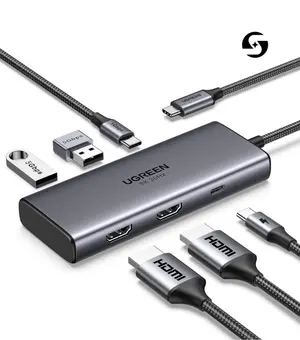 UGREEN Revodok 206 6-in-1 USB-C Hub Docking Station  | 4K HDMI, 100W PD, SD/TF Reader
