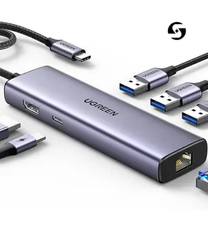 UGREEN Revodok 106 6-in-1 USB-C Hub Docking Station  | 4K HDMI, 100W PD, 5Gbps USB