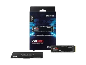 Samsung 990 PRO 2TB PCIe 4.0 NVMe M.2 Gen4 SSD | Seq. Read Speeds Up To 7,450MB/s for High End Computing, Workstations, Compatible with PlayStation 5