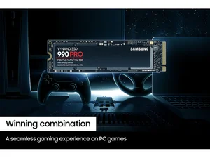 Samsung 990 PRO 2TB PCIe 4.0 NVMe M.2 Gen4 SSD | Seq. Read Speeds Up To 7,450MB/s for High End Computing, Workstations, Compatible with PlayStation 5