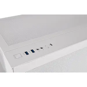 Thermaltake View 380 TG ARGB Snow Mid Tower Chassis | White Dual Chamber Panoramic Edition
