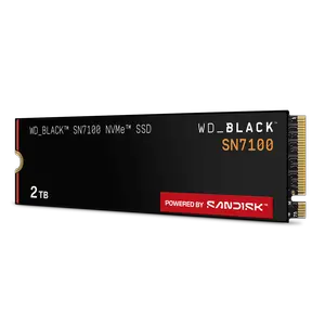 Western Digital WD_BLACK SN7100 2TB PCIe Gen4 NVMe M.2 2280 Gaming Solid State Drive | Model: WDS200T4X0E-00CJA0, PCIe 4.0 x4 Interface, Read Speeds Up to 7,250 MB/s, Write Speeds Up to 6,900 MB/s, High-Endurance TLC NAND & WD_BLACK Dashboard Support