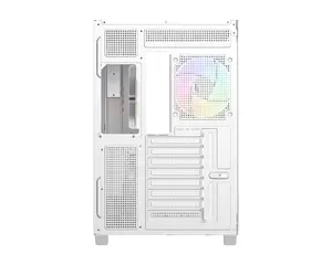 ID-COOLING VIEW 510 ARGB WHITE Panoramic ATX PC Case | Dual Tempered Glass Panels, 4x Pre-Installed ARGB PWM Fans, BTF Motherboard Support & Dual 360mm Radiator Capacity