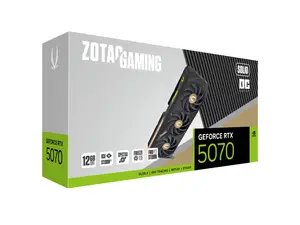 ZOTAC GAMING GeForce RTX 5070 SOLID OC 12GB GDDR7 — Blackwell | 2542 MHz | IceStorm 2.0 | SPECTRA RGB