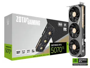 ZOTAC GAMING GeForce RTX 5070 Ti SOLID SFF OC 16GB GDDR7 — Blackwell | 2-Slot Compact | SFF-Ready