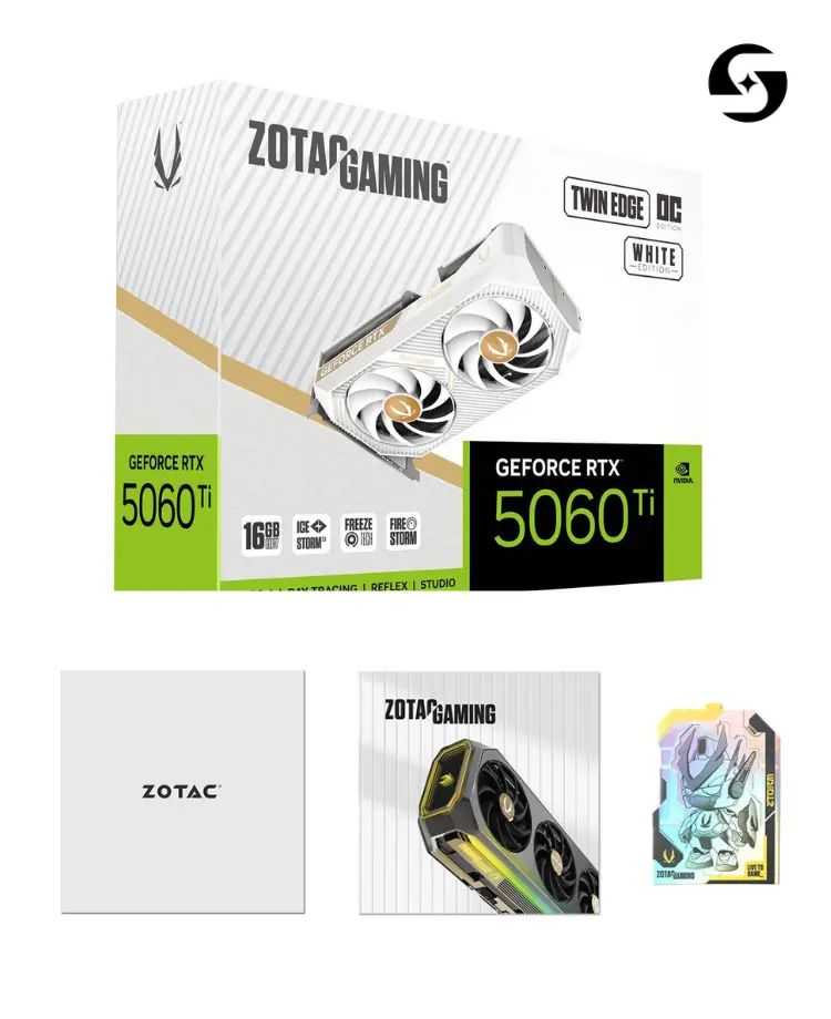ZOTAC GAMING GeForce RTX 5060 Ti 16GB Twin Edge OC White Edition