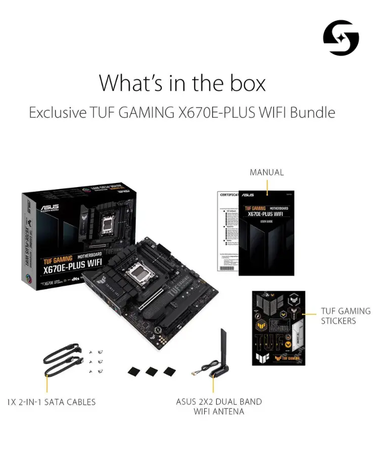 ASUS TUF GAMING X670E-PLUS WIFI AM5 Motherboard | Starship Computers