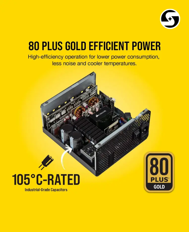 Corsair RM750 750W 80 PLUS Gold Fully Modular PSU | Starship Computers