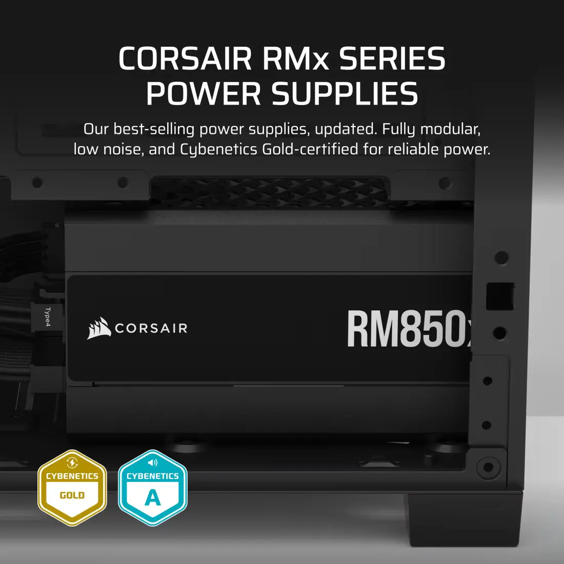 Corsair RM850x 850W Gold Fully Modular PSU (UK) ATX 3.1 compliant