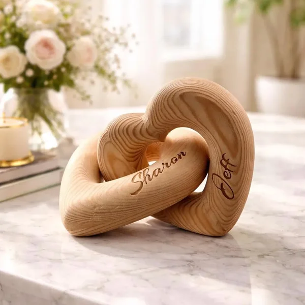 Wooden Infinity Heart