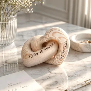 Wooden Infinity Heart