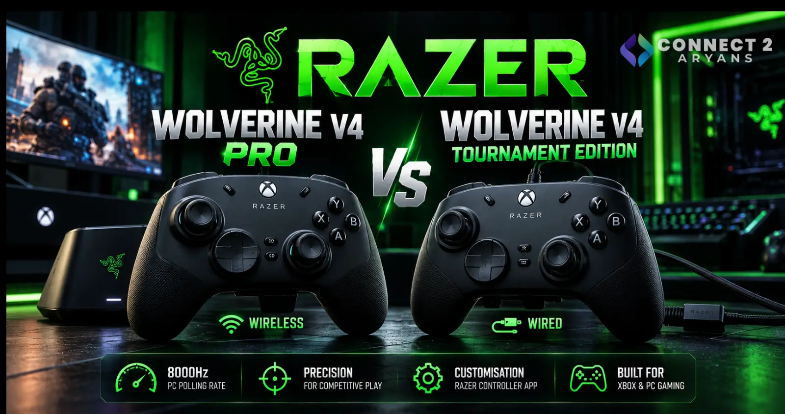 Razer Wolverine V4 Pro vs Tournament Edition: New 8000Hz Xbox Controllers Explained