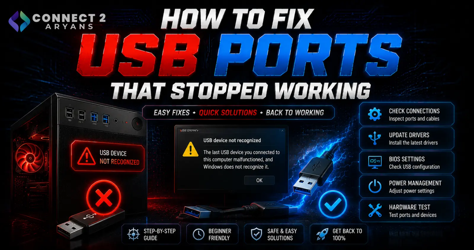 How to Fix USB Ports That Stopped Working