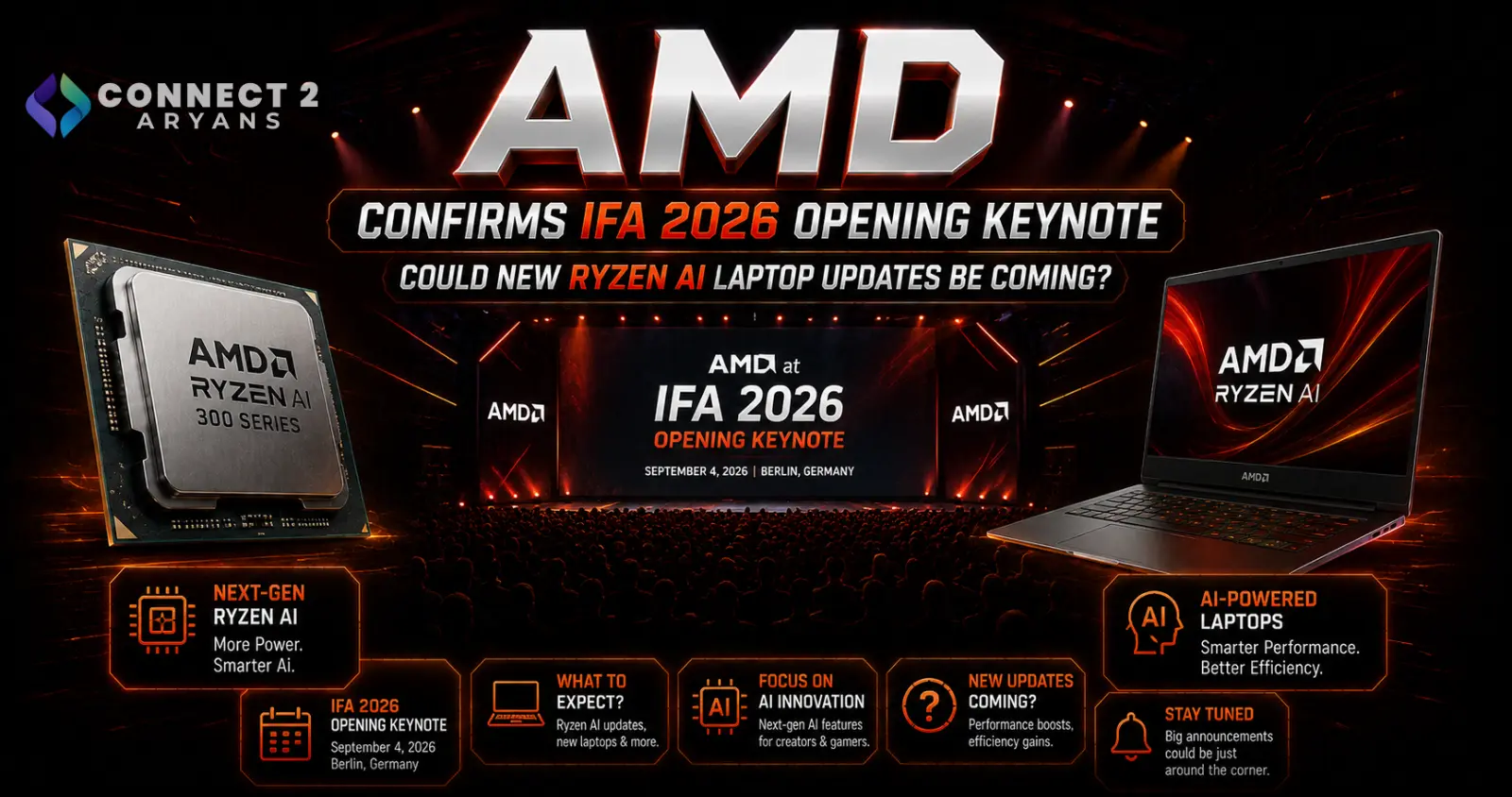 AMD Confirms IFA 2026 Opening Keynote: Could New Ryzen AI Laptop Updates Be Coming?