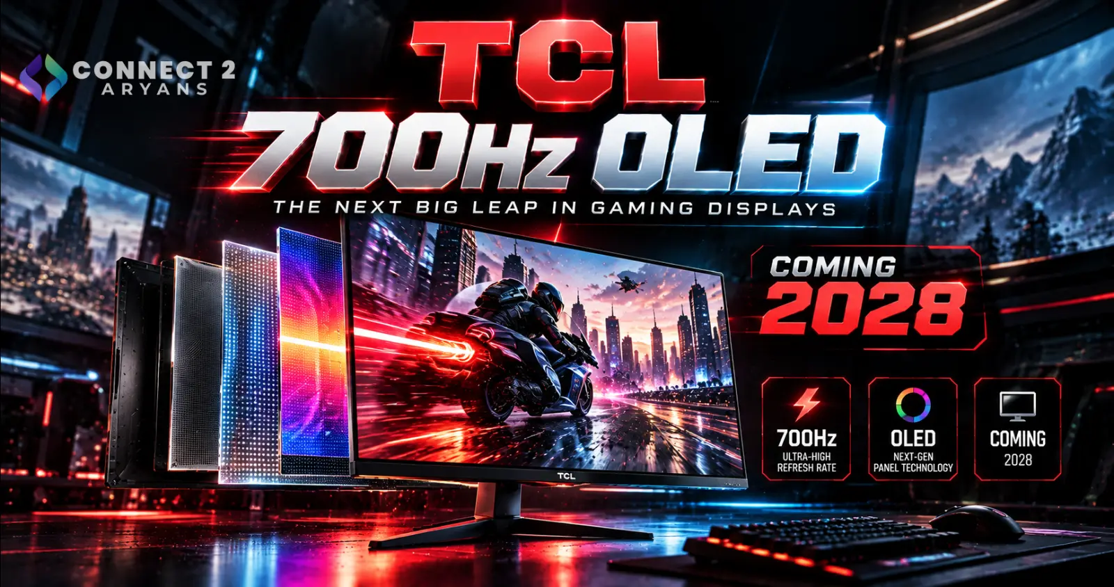 TCL Prepares 700Hz OLED Gaming Monitor Panels for 2028 — The Next Big Leap in Gaming Displays