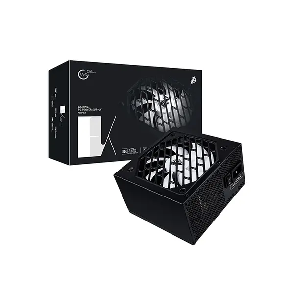 1st Player FK 600W Power Supply Unit, Reliable ATX Design, Efficient Cooling System, Stable Power Delivery Gaming and Productivity PSU