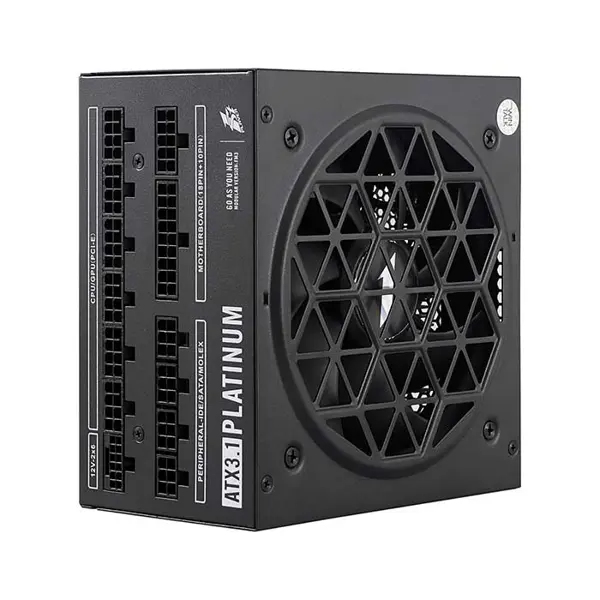 1st Player NGDP Platinum 1300W Black Power Supply, 80 Plus Platinum Certified Efficiency, Fully Modular Cable Design, ATX 3.0 and PCIe 5.0 Ready, High-End Gaming and Workstation PSU