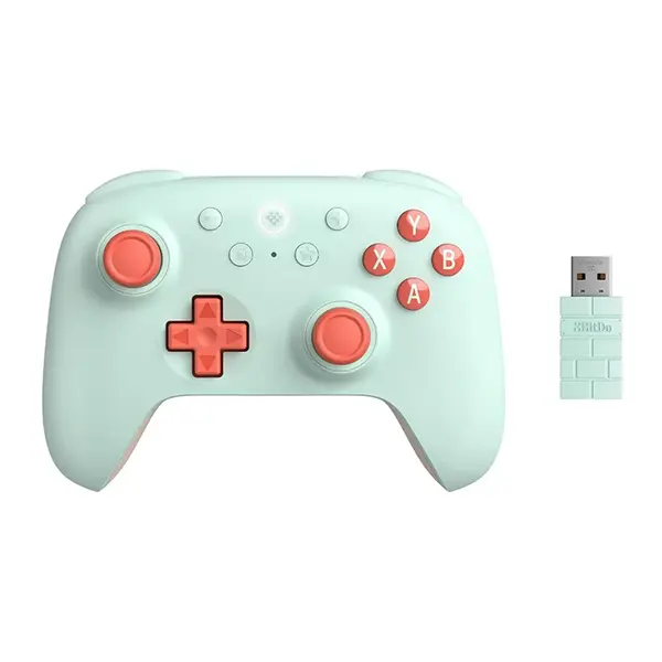 8BitDo Ultimate 2C Wireless Controller for Windows PC and Android, 1000Hz Polling Rate, Hall Effect Joysticks & Triggers, Mint Wireless Gaming Controller