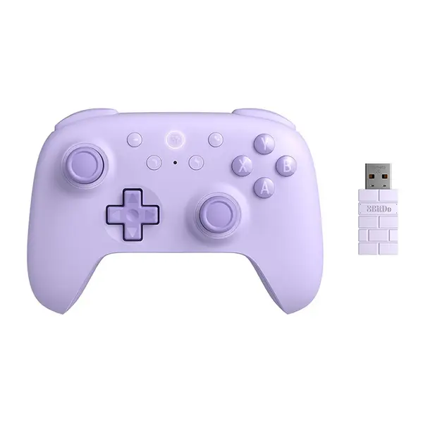 8BitDo Ultimate 2C Wireless Controller for Windows PC and Android, 1000Hz Polling Rate, Hall Effect Joysticks & Triggers, Purple Wireless Gaming Controller
