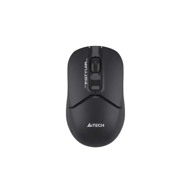 A4Tech FG12S Silent Click Wireless Mouse, 2000 DPI 4-Level Adjustable Optical Sensor, 2.4GHz Wireless Connectivity, 16-in-One Gesture Support, Ergonomic Symmetrical Design