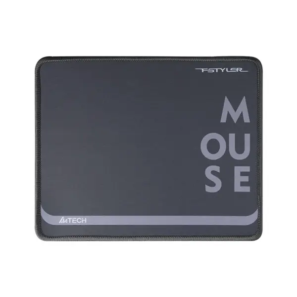 A4Tech FP20 Mouse Pad Black, 250 x 200 x 2mm Surface Area, Anti-Slip Rubber Base, Smooth Cloth Surface, Durable Edge Design