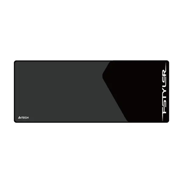 A4Tech FP70 Extended Mouse Pad, 750 x 300 x 2mm Large Surface Area, Smooth Cloth Surface, Anti-Slip Rubber Base, Extended Desk Mat Black Silver