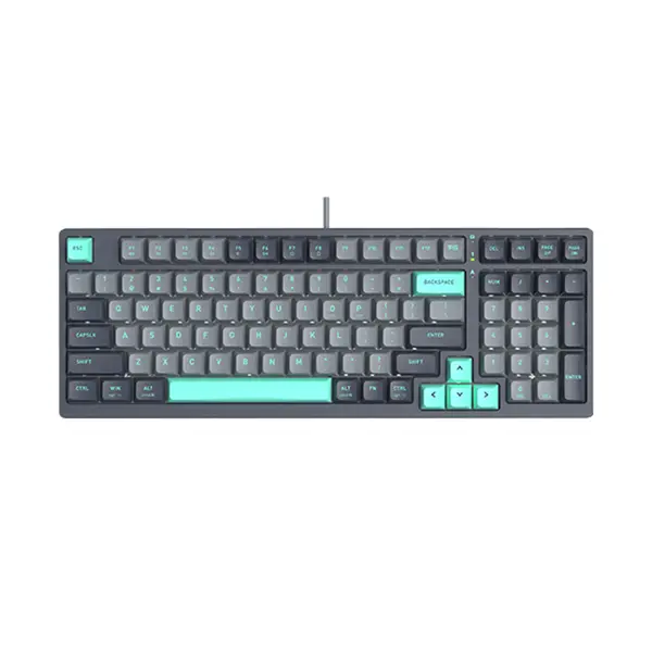 A4Tech FS-300 Panda Rock Climbing Backlit Mechanical Gaming Keyboard, Hot-Swappable Mechanical Switches, White LED Backlight, Compact Layout, USB Wired Design