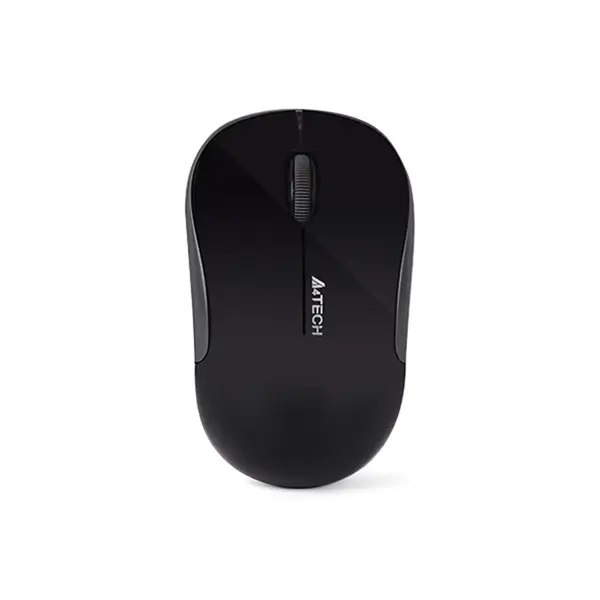 A4Tech G3-300NS Silent Click Wireless Mouse Black, 1000 DPI Optical Sensor, 2.4GHz Wireless Connectivity, Power Saving Technology, Ergonomic Symmetrical Design