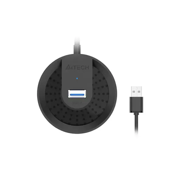 A4Tech HUB-30 USB 3.0 4-Port Hub, SuperSpeed 5Gbps Data Transfer, Four USB 3.0 Ports, Plug-and-Play Connectivity, Compact 