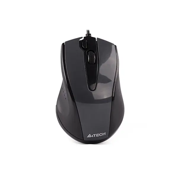 A4Tech N-500FS Silent Click Wired Optical Mouse, 1200 DPI Optical Sensor, 2X Double-Click Button, 4-Way Smart Wheel, 5 Million Click Lifecycle, USB Connectivity
