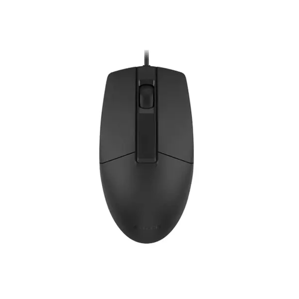 A4Tech OP-330S Silent Click Wired Optical Mouse, 1200 DPI Optical Sensor, 4-Way Smart Wheel, 8-in-One Gesture Support, 5 Million Click Lifecycle, USB Plug-and-Play Design