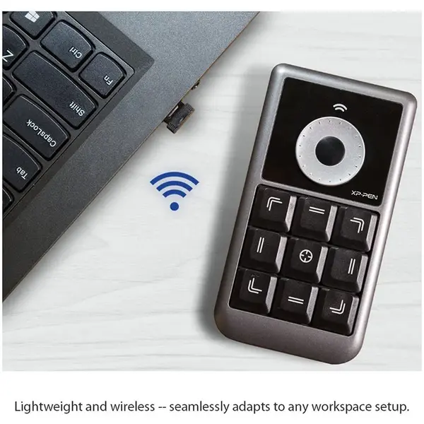 XP-Pen AC19 Shortcut Remote Controller, Wireless Express Key Remote Design, Customizable Shortcut Controls, Graphics Tablet Productivity Accessory for Digital Artists and Designers