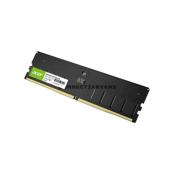 Acer UD200 16GB DDR5 4800MHz CL40 Desktop RAM, 288-Pin UDIMM Memory Module, CL40-39-39 Timing, 1.1V Low Voltage, On-Die ECC, PMIC Power Management, Single Rank 1Rx8, Intel & AMD DDR5 Compatible, UD200-16GB-4800-1R8