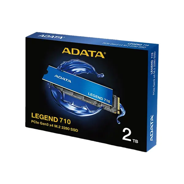 ADATA LEGEND 710 2TB PCIe Gen3 x4 M.2 2280 NVMe SSD, 2400MB/s Read Speed, 1800MB/s Write Speed, 3D NAND Flash, SLC Caching