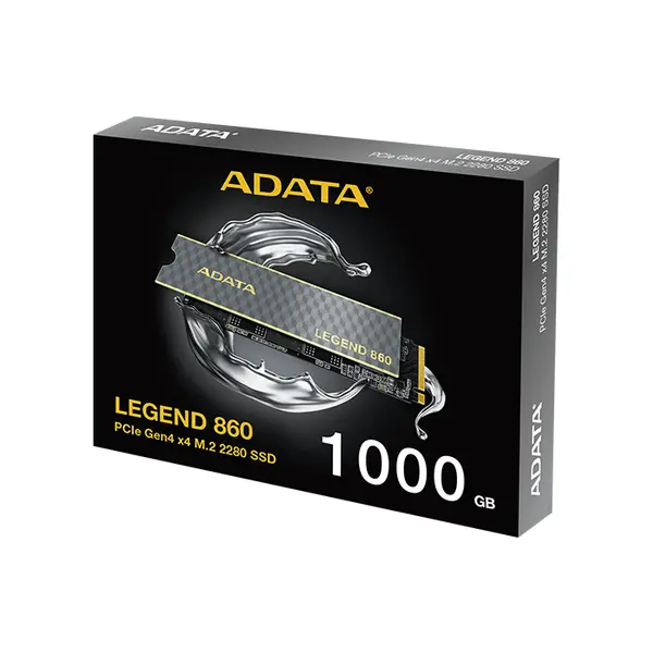 ADATA LEGEND 860 1TB PCIe Gen4 x4 M.2 2280 NVMe SSD, 5000MB/s Read Speed, 4500MB/s Write Speed, 3D NAND Flash, NVMe 2.0
