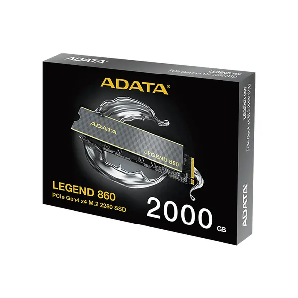 ADATA LEGEND 860 2TB PCIe Gen4 x4 M.2 2280 NVMe SSD, 5000MB/s Read Speed, 4500MB/s Write Speed, 3D NAND Flash, NVMe 2.0