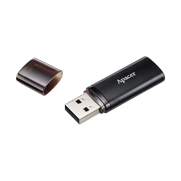 Apacer AH25B USB 3.2 Gen 1 Flash Drive, USB Type-A Interface, Contrast Design, Matte Metal Finish, High-Speed Portable USB Storage Drive