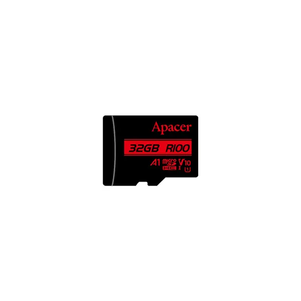 Apacer microSDHC/SDXC UHS-I U1 V10 A1 Memory Card, R100 MB/s Read Speed, A1 App Performance, Class 10 Video Speed