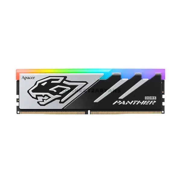 Apacer PANTHER RGB DDR5 Desktop Memory 32GB Kit (2×16GB) 6000MT/s CL38 288-Pin Dual-Channel Desktop RAM with RGB Lighting, Aluminum Heat Sink, Intel XMP 3.0 & AMD EXPO Support for High-Performance Gaming PCs, Content Creation 
