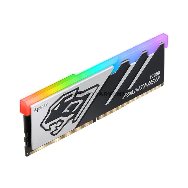 Apacer PANTHER RGB DDR5 Desktop Memory 32GB Kit (2×16GB) 6000MT/s CL38 288-Pin Dual-Channel Desktop RAM with RGB Lighting, Aluminum Heat Sink, Intel XMP 3.0 & AMD EXPO Support for High-Performance Gaming PCs, Content Creation 